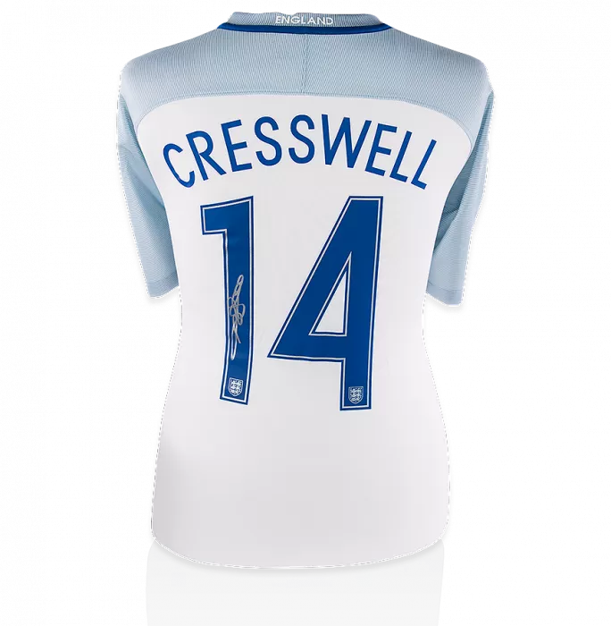 Aaron Cresswell England Back Signed 2016-17 Home Shirt