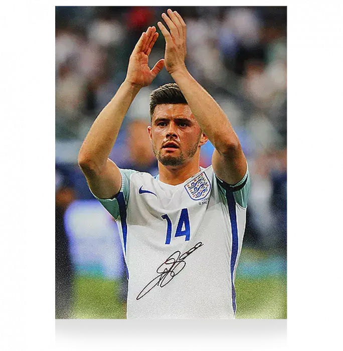 Aaron Cresswell Signed England Photo In Premium Photo Frame