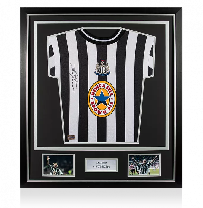 Alan Shearer Signed Newcastle United 1997-99 Shirt In Classic Frame