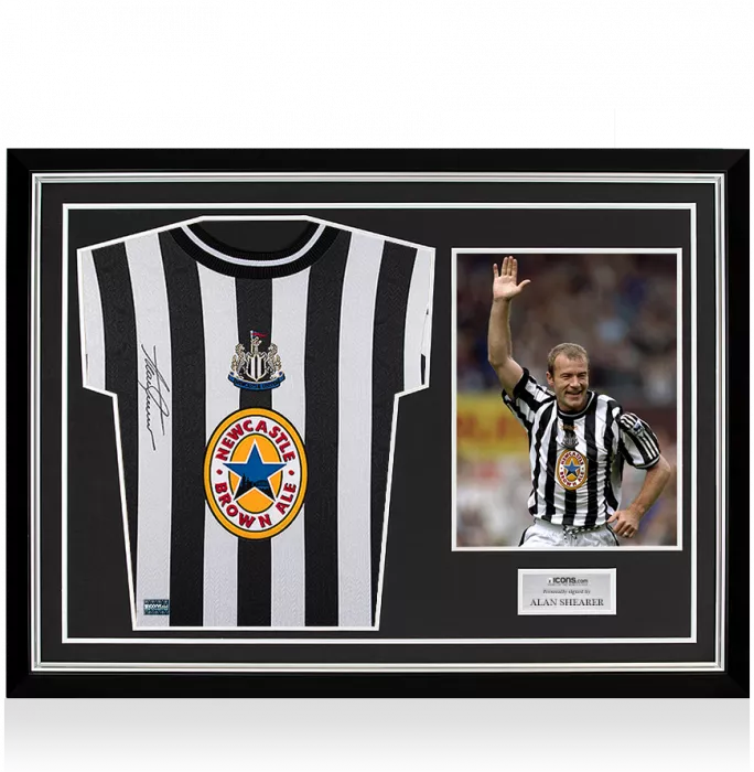 Alan Shearer Signed Newcastle United 1997-99 Shirt In Hero Frame: Option 1