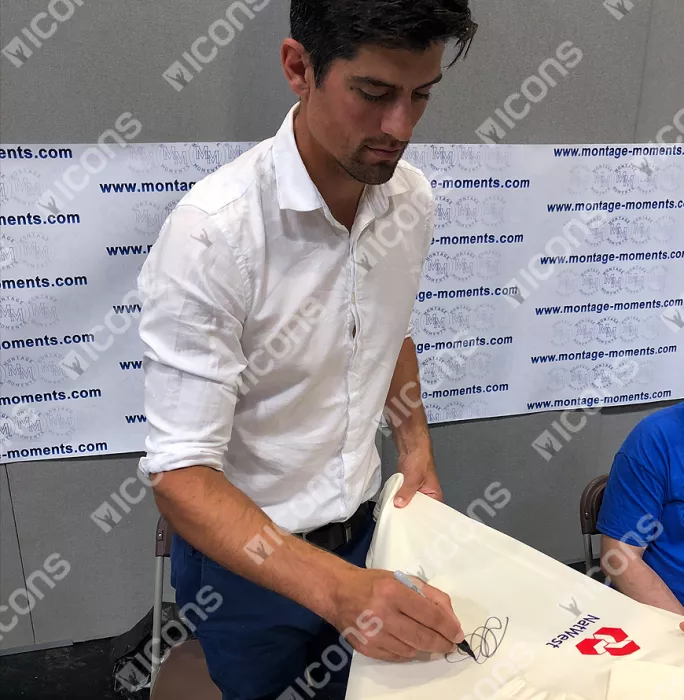 Alastair Cook Front Signed England Cricket Shirt