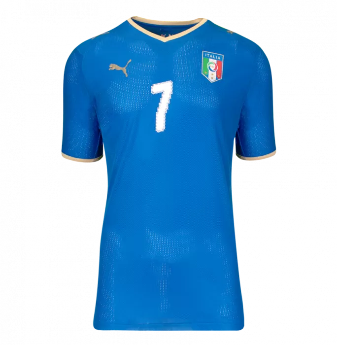 Alessandro Del Piero Back Signed Italy 2008 Home Shirt