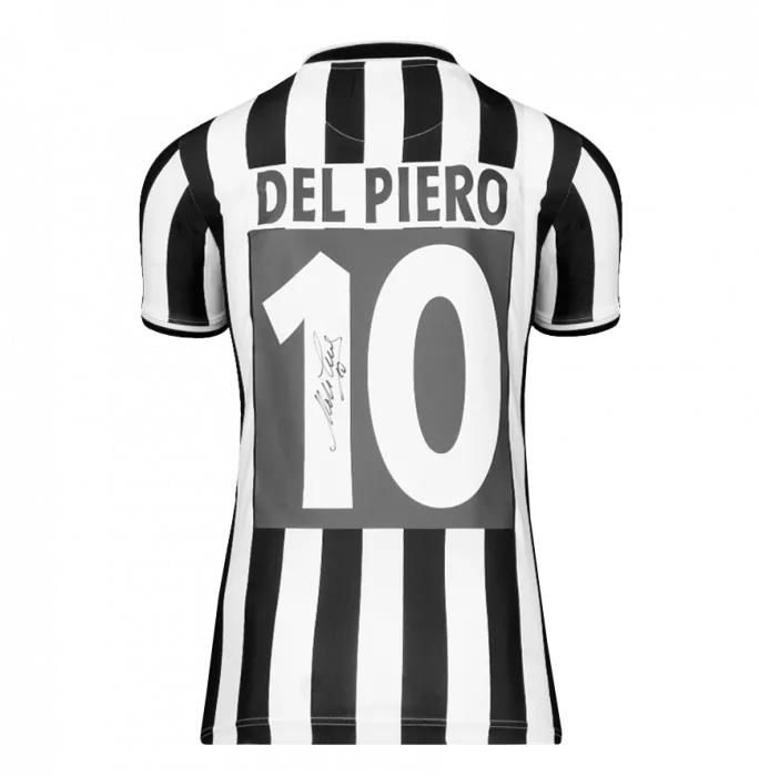 Alessandro Del Piero Back Signed Juventus 1994-95 Home Shirt