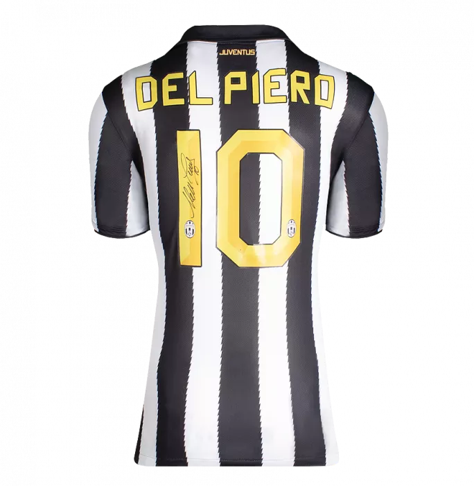 Alessandro Del Piero Back Signed Juventus 2010-11 Home Shirt In Hero Frame: Option 1