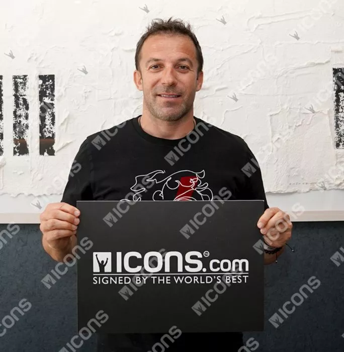 Alessandro Del Piero Back Signed Juventus 2010-11 Home Shirt With Fan Style Numbers In Hero Frame: Option 1