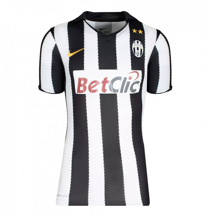 Alessandro Del Piero Back Signed Juventus 2010-11 Home Shirt With Fan Style Numbers In Classic Frame