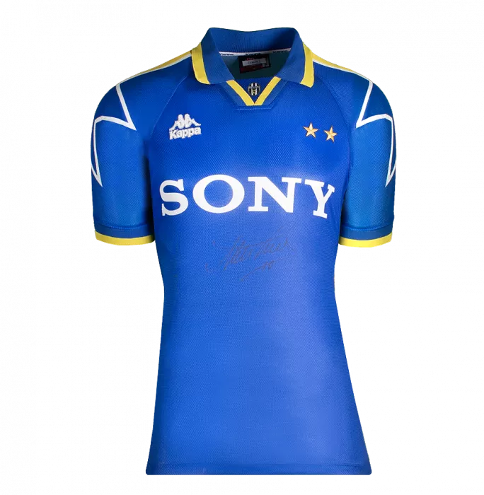 Alessandro Del Piero Front Signed Juventus 1995-97 Away Shirt In Classic Frame