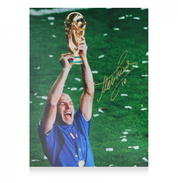Alessandro Del Piero Official 2006 FIFA World Cup™ Signed And Framed Italy Photo: 2006 Winner