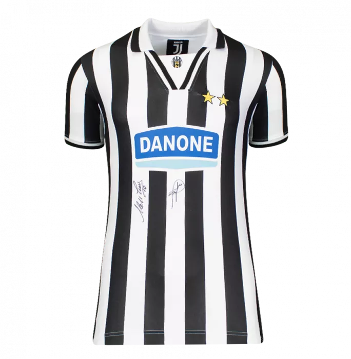 Alessandro Del Piero & Roberto Baggio Signed Juventus 1994-95 Home Shirt In Deluxe Packaging