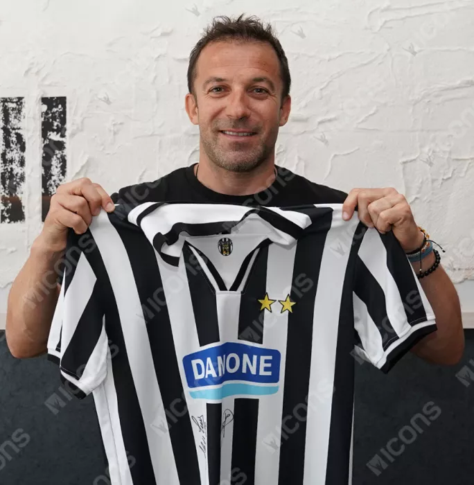 Alessandro Del Piero & Roberto Baggio Signed Juventus 1994-95 Home Shirt In Classic Frame