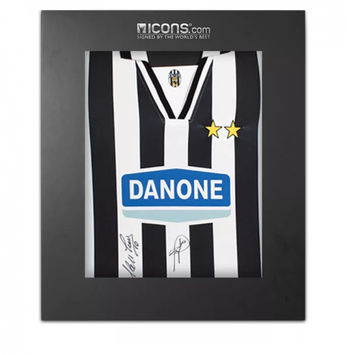 Alessandro Del Piero & Roberto Baggio Signed Juventus 1994-95 Home Shirt In Deluxe Packaging
