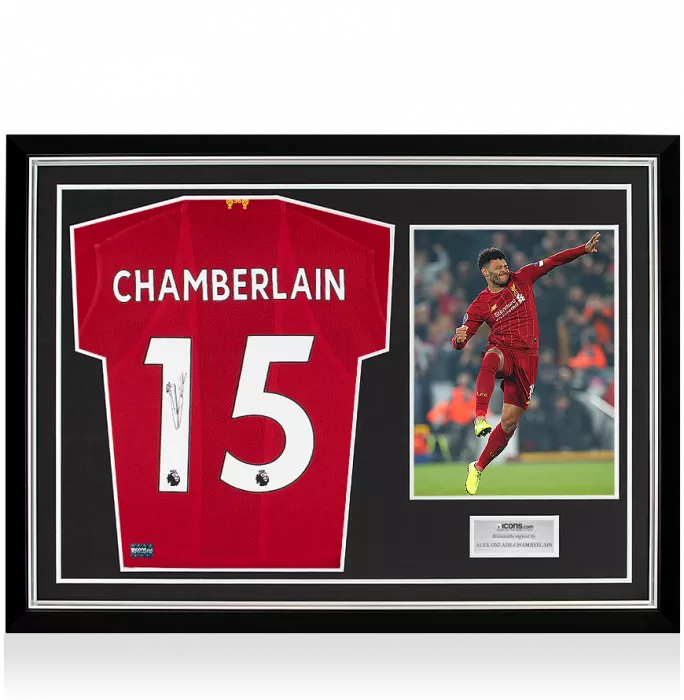 Alex Oxlade-Chamberlain Signed Liverpool 2019-20 Home Shirt In Hero Frame: Option 1