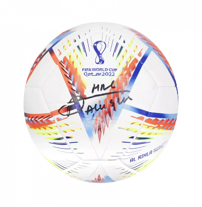 Alexis Mac Allister Official 2022 FIFA World Cup™ Signed Football In Acrylic Case