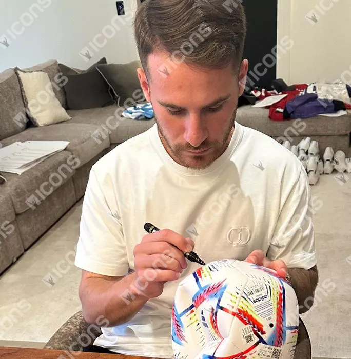 Alexis Mac Allister Official 2022 FIFA World Cup™ Signed Football In Acrylic Case