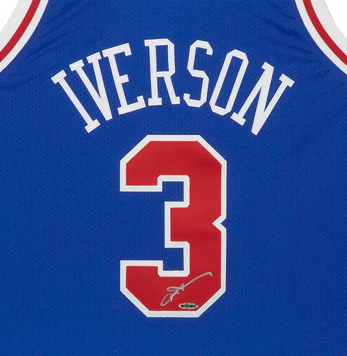 Allen Iverson Signed Philadelphia 76ers 1996-97 Alternate Jersey