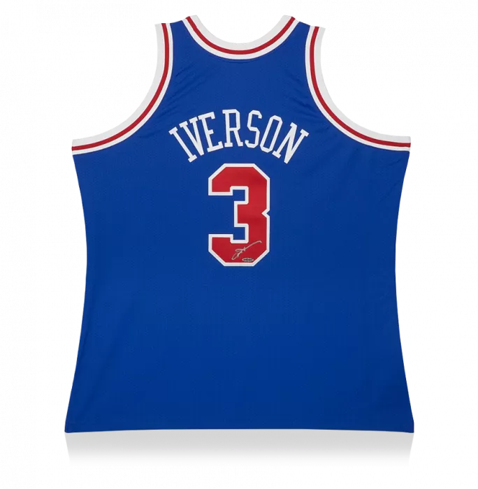 Allen Iverson Signed Philadelphia 76ers 1996-97 Alternate Jersey