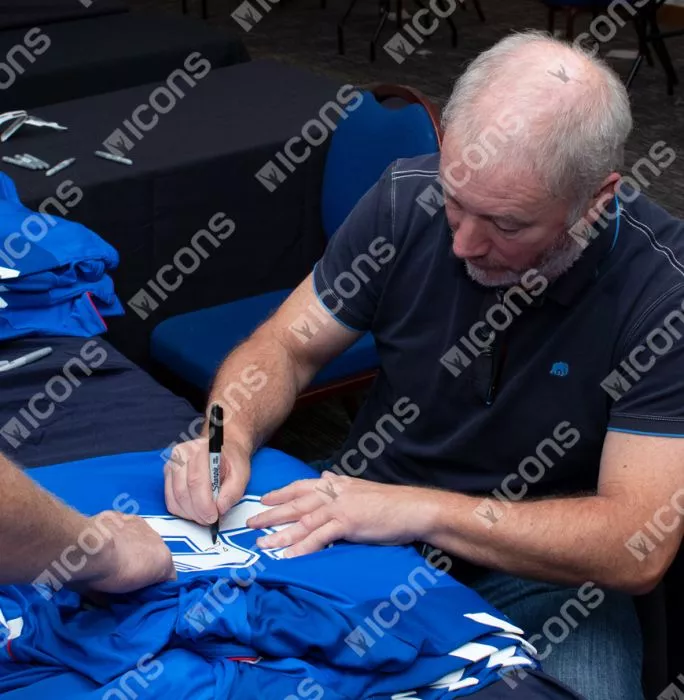 Ally McCoist Back Signed Rangers 2018-19 Home Shirt In Classic Frame