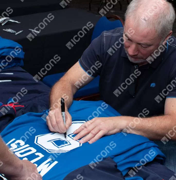 Ally McCoist Back Signed Rangers Home Shirt In Classic Frame