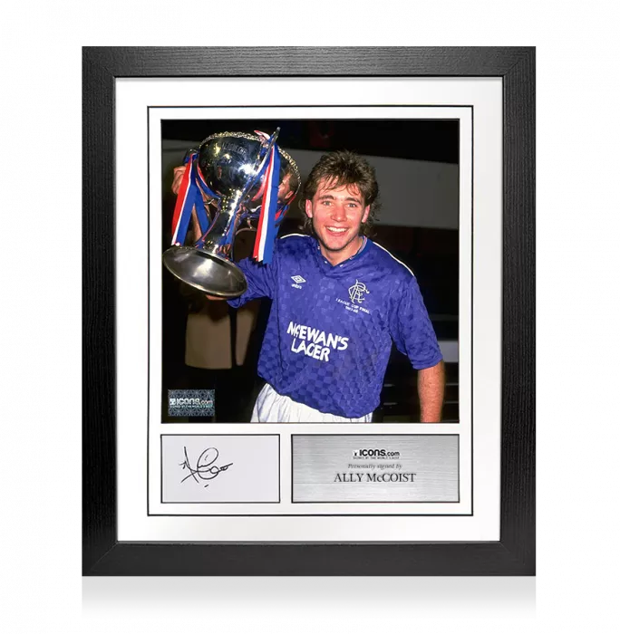 Ally McCoist Signed Card And Rangers Photo Frame – Option 2