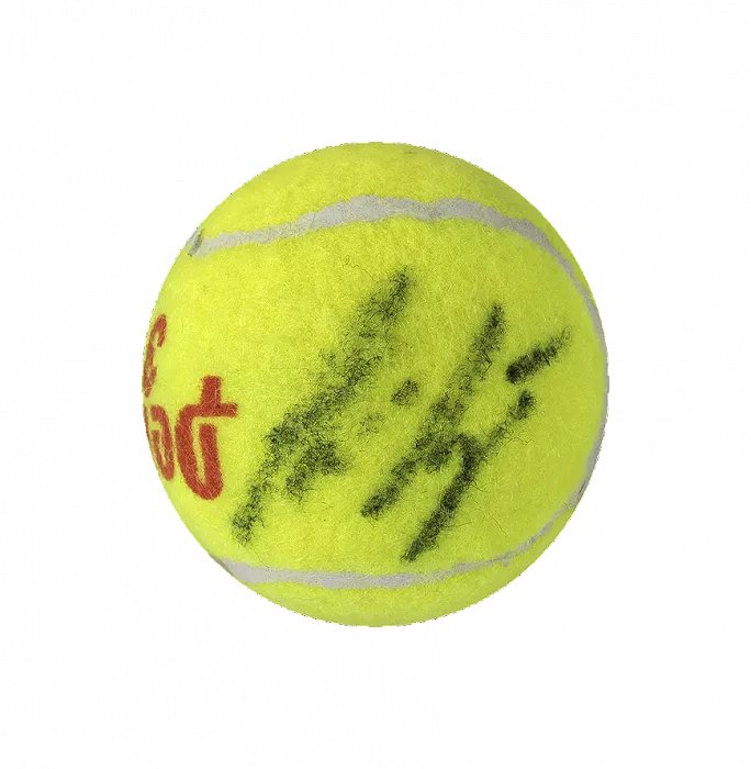 Andre Agassi Signed Tennis Ball In Acrylic Case