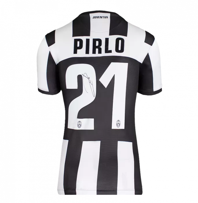 Andrea Pirlo Back Signed Juventus 2012-13 Home Shirt In Classic Frame: Scudetto Edition