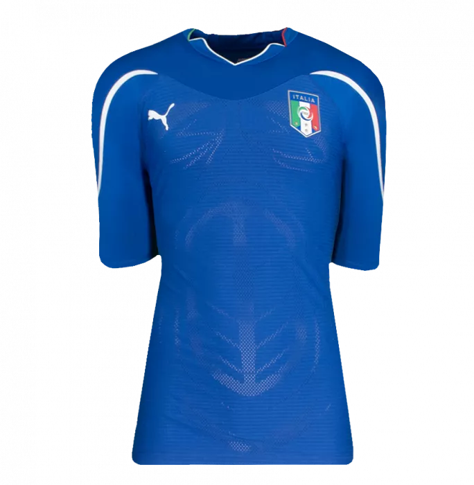 Andrea Pirlo Official 2010 FIFA World Cup™ Back Signed And Framed Italy 2010 Home Shirt