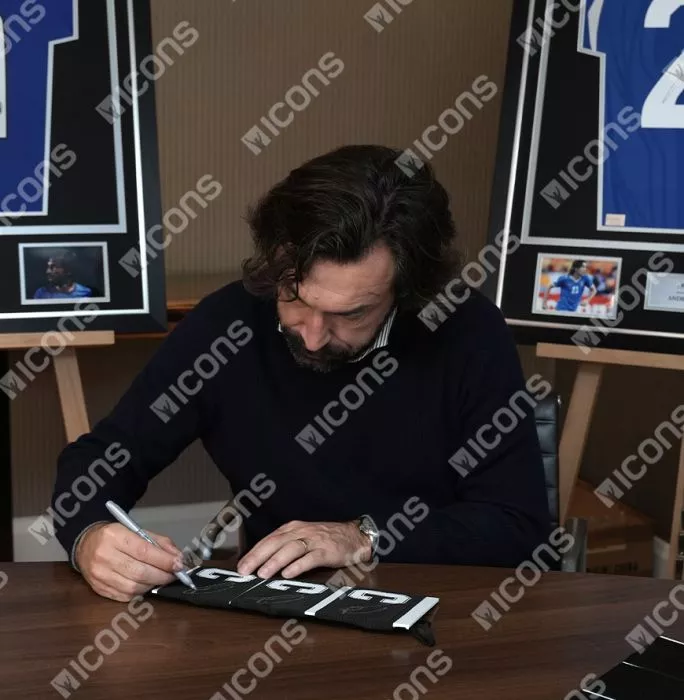 Andrea Pirlo Signed And Framed Captain's Armband