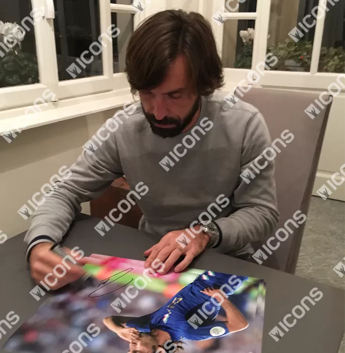 Andrea Pirlo Signed Italy Photo: 2006 FIFA World Cup Goal Vs Ghana