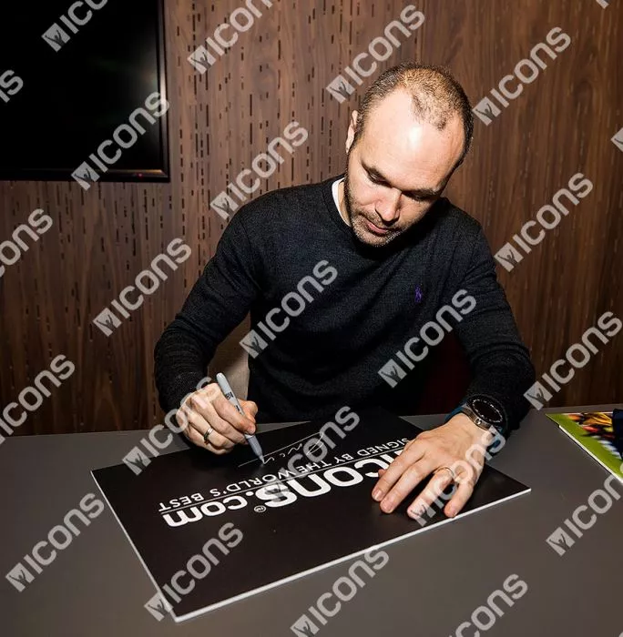 Andres Iniesta Signed Spain Photo: Iconic 2010 FIFA World Cup Final Goal Vs Netherlands