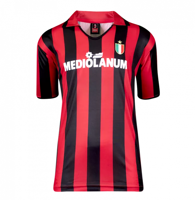 Andriy Shevchenko Official AC Milan Back Signed And Framed 1988 Home Shirt With Fan Style Numbers