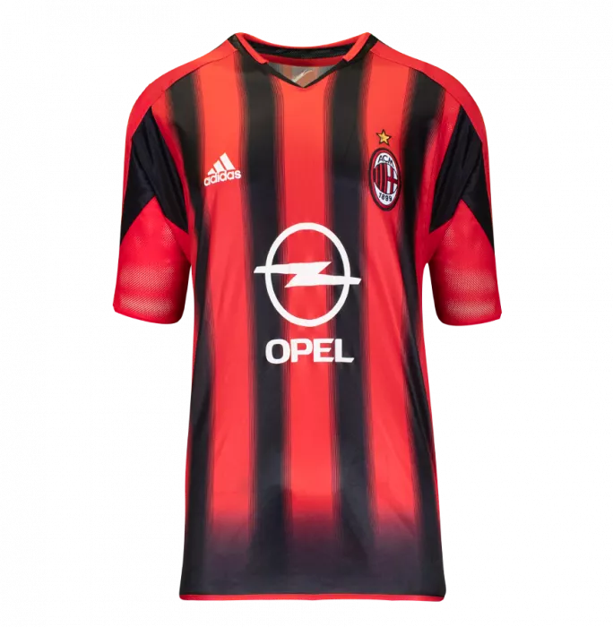 Andriy Shevchenko Official AC Milan Back Signed And Framed 2004-05 Home Shirt