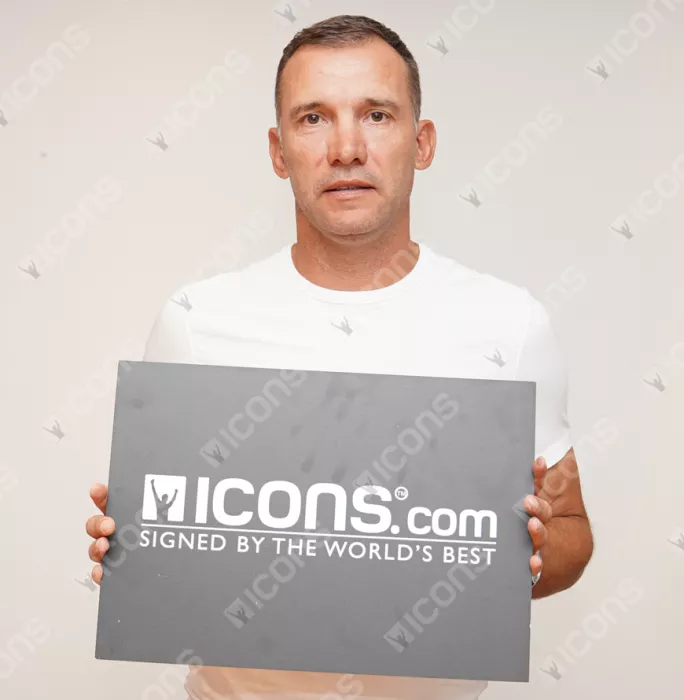 Andriy Shevchenko Official Ballon D'Or™ Signed Plaque And Photo Frame: 2004 Winner