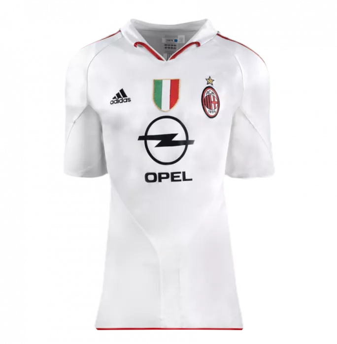 Andriy Shevchenko Official UEFA Champions League Back Signed And Framed AC Milan 2004-05 Away Shirt