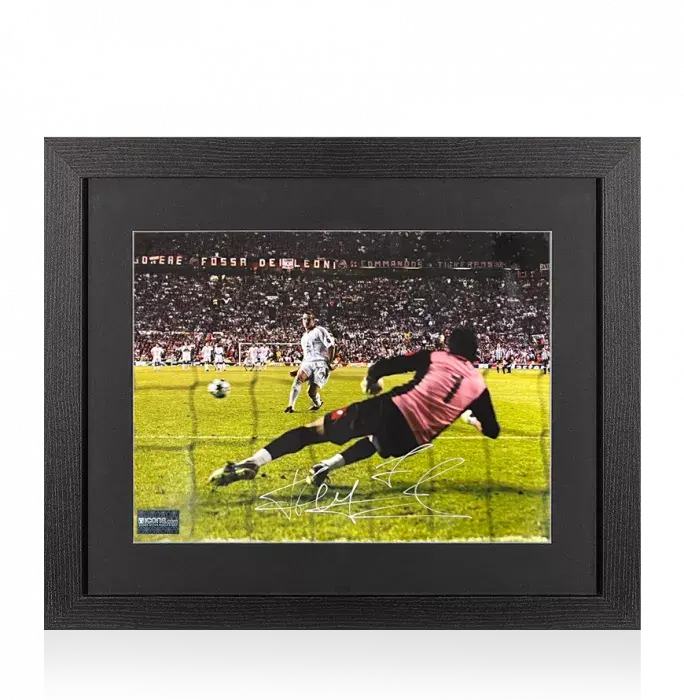 Andriy Shevchenko Signed AC Milan Photo In Black Wooden Frame: 2003 UEFA Champions League Winner