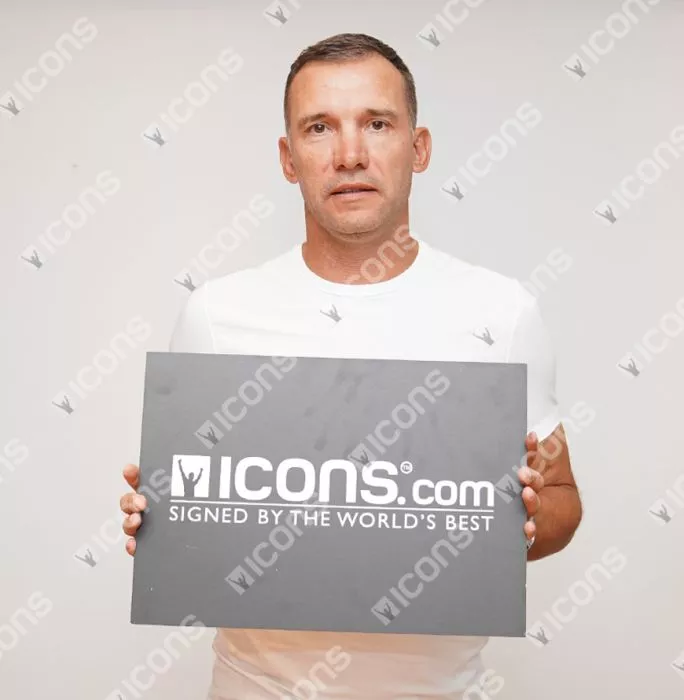 Andriy Shevchenko Signed Black Lotto Stadio III Boot In Acrylic Case