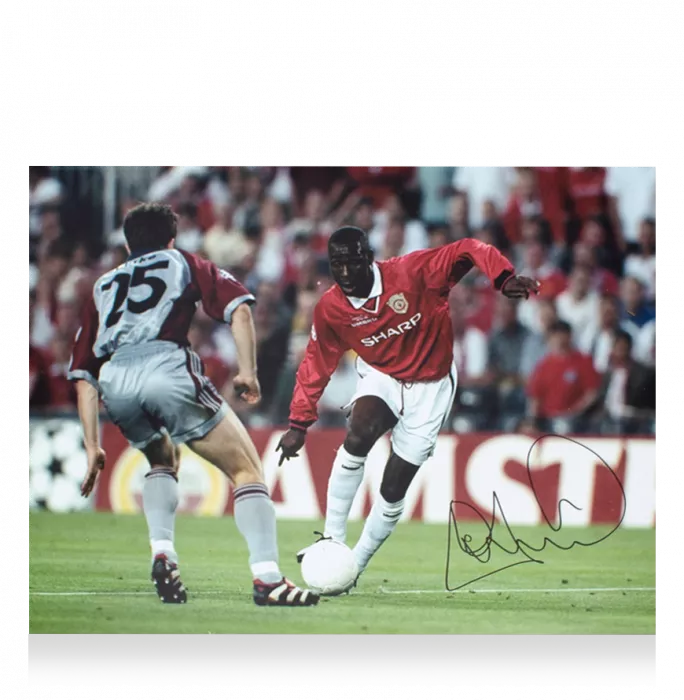 Andy Cole Signed Manchester United Photo: 1999 UEFA Champions League Final
