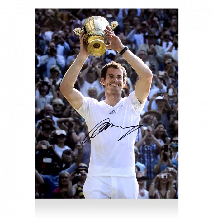 Andy Murray Signed Photo: 2013 Wimbledon Men's Singles Champion