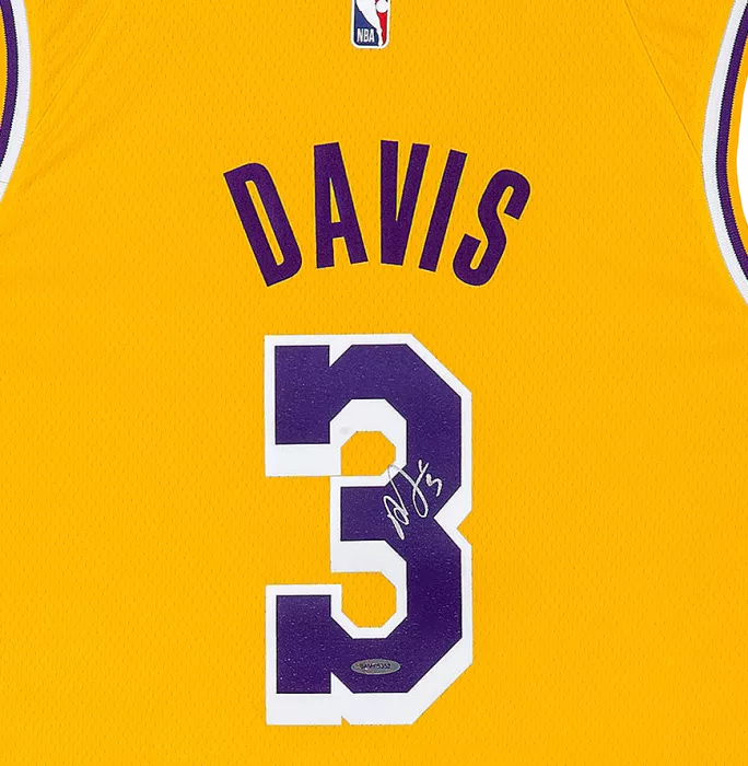 Anthony Davis Signed Los Angeles Lakers Home Jersey