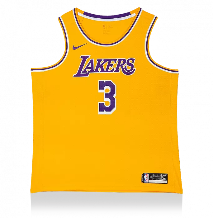 Anthony Davis Signed Los Angeles Lakers Home Jersey