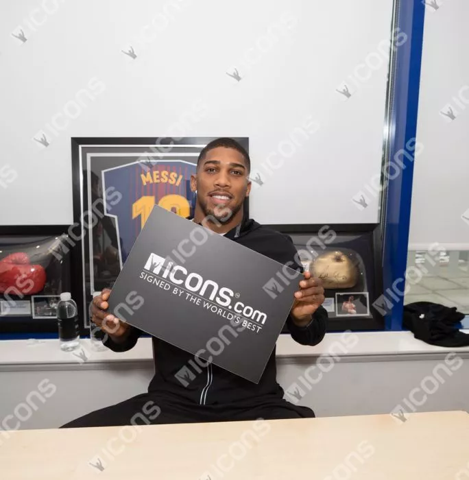 Anthony Joshua Signed Red Everlast Boxing Glove