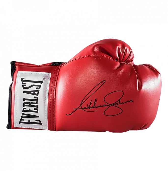 Anthony Joshua Signed Red Everlast Boxing Glove