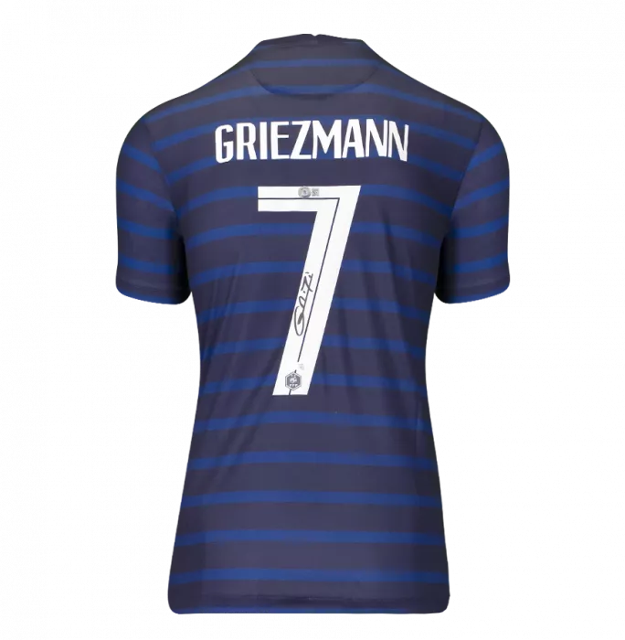 Antoine Griezmann Back Signed France 2020 Shirt In Hero Frame: Option 1