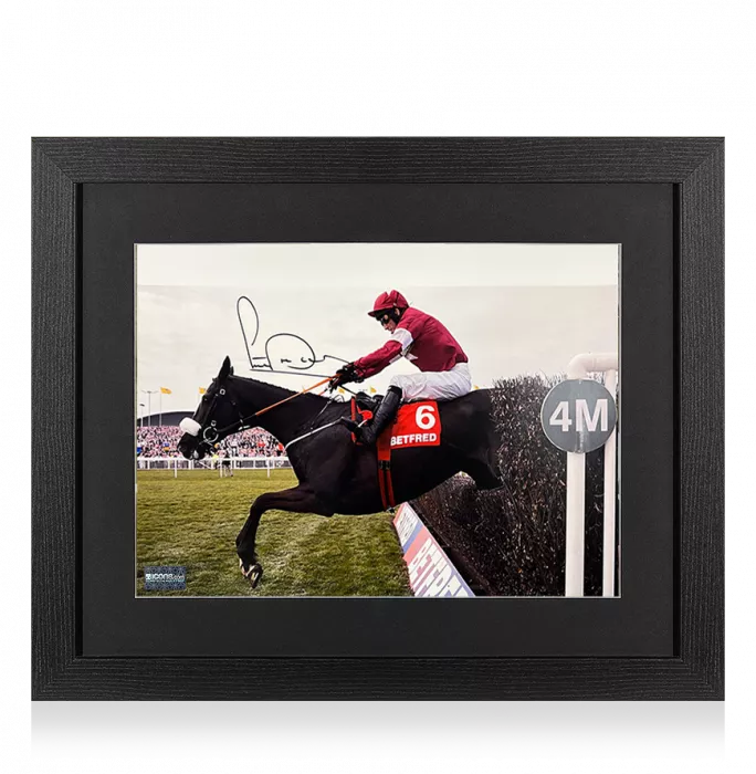 AP McCoy Signed Photo In Black Wooden Frame: Grand National Legend