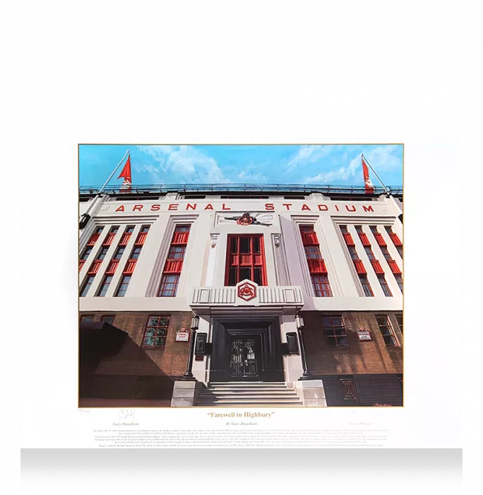 Arsene Wenger Signed Special Edition Arsenal Print: Farewell To Highbury