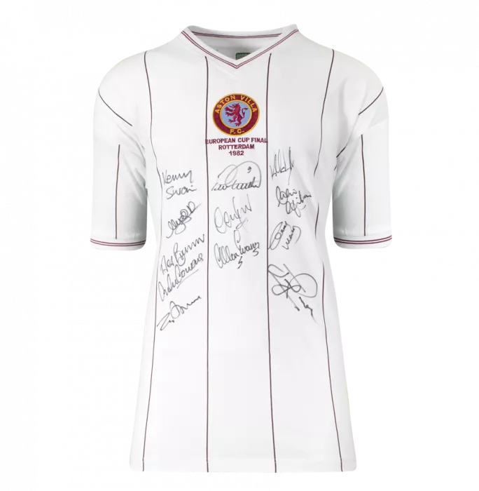 Aston Villa Multi-Signed 1982 Shirt: European Cup Final In Classic Frame