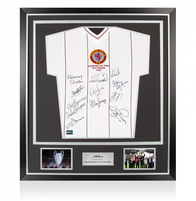 Aston Villa Multi-Signed 1982 Shirt: European Cup Final In Classic Frame