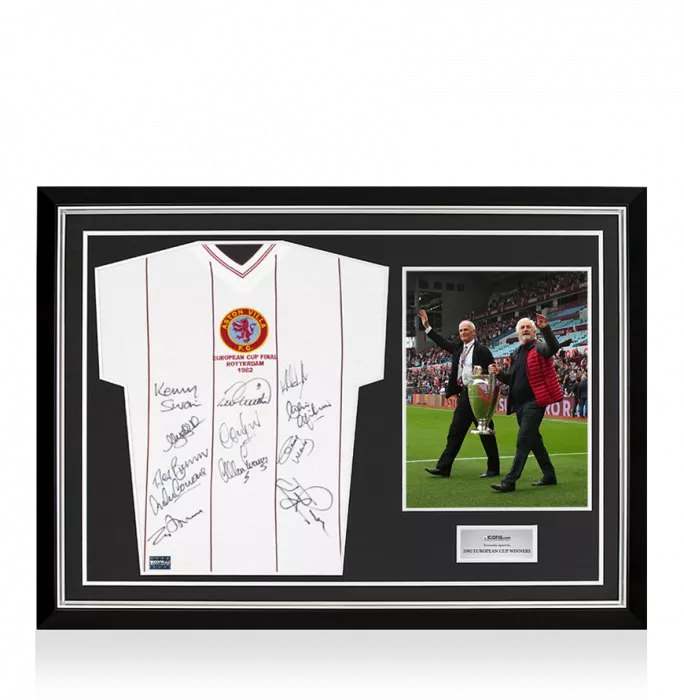 Aston Villa Multi-Signed 1982 Shirt: European Cup Final In Hero Frame: Option 1