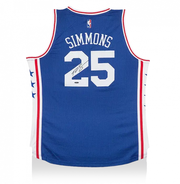 Ben Simmons Back Signed Philadelphia 76ers Away Jersey