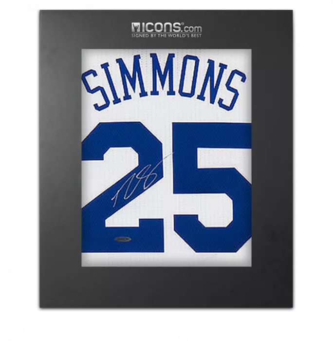 Ben Simmons Back Signed Philadelphia 76ers Home Jersey In Deluxe Packaging