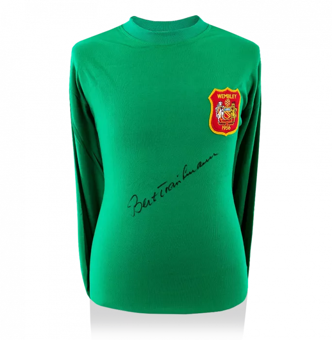Bert Trautmann Signed Retro Manchester City Goalkeeper Shirt: 1956 FA Cup Final Special Edition